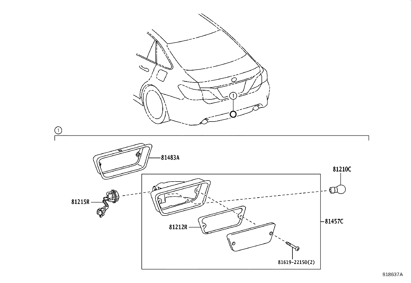 81483-30040 PROTECTOR, FOG LAMP product image