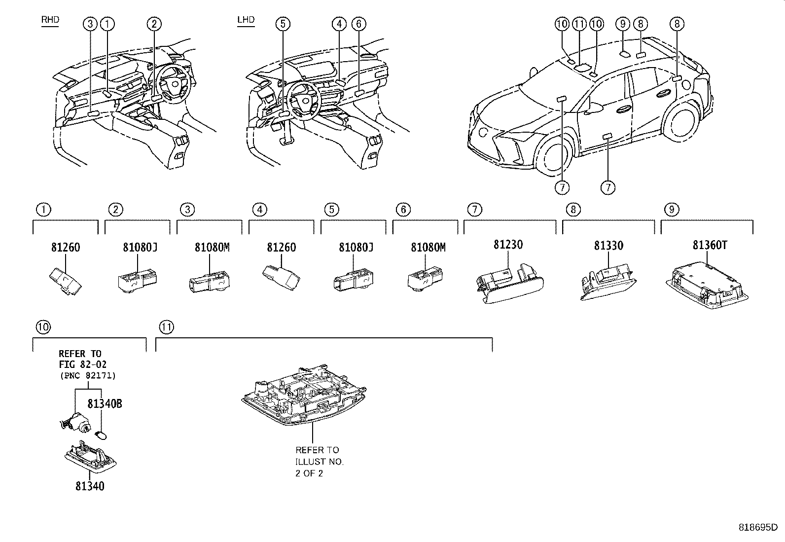 81208-76271-C0 LAMP ASSY, MAP product image