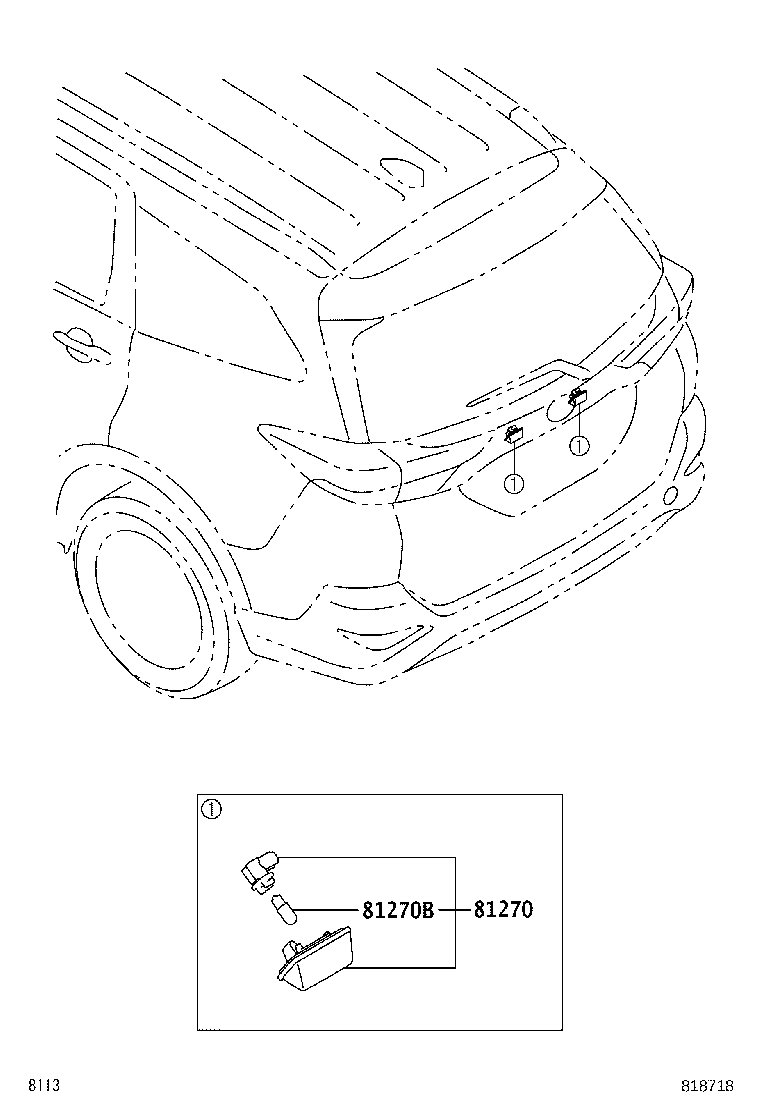 9004A-81037 BULB (FOR LICENSE PLATE LAMP) product image