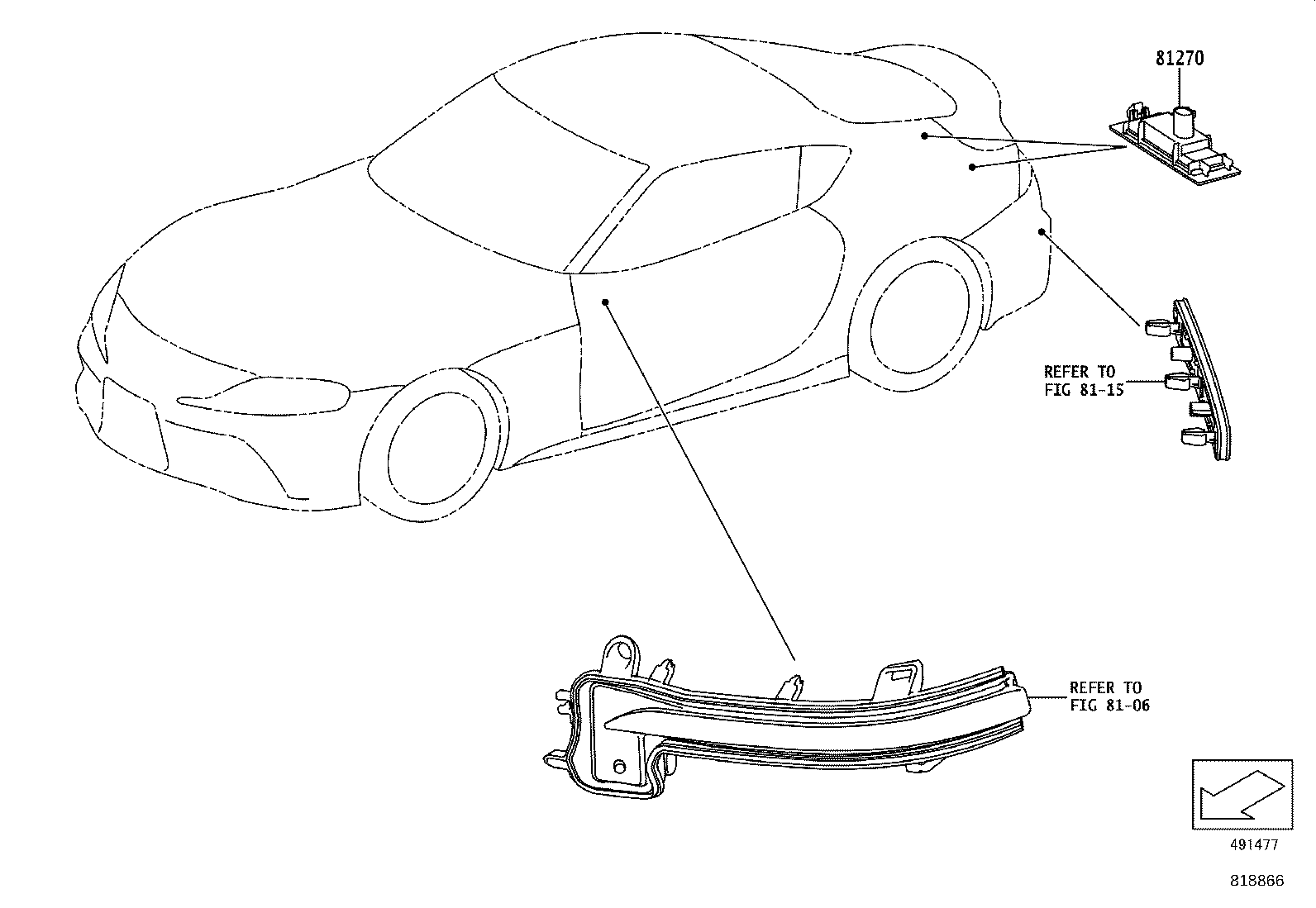 81270-WAA01 LAMP ASSY, LICENSE PLATE product image