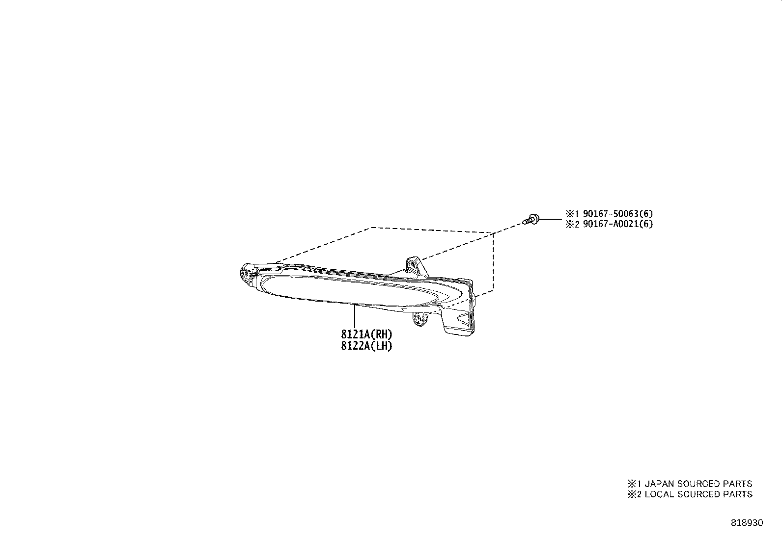 812A0-02011 LAMP, LED ILLUMINATION, RH product image