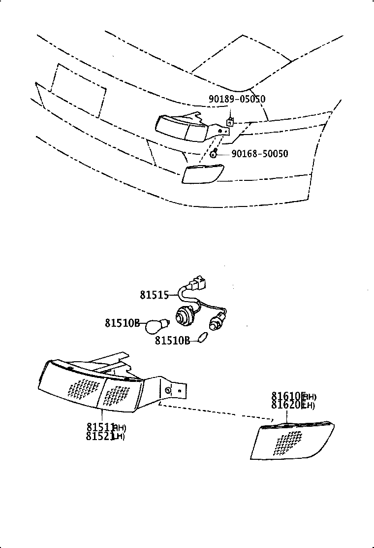 81511-17050 LENS, FRONT TURN SIGNAL LAMP, RH product image