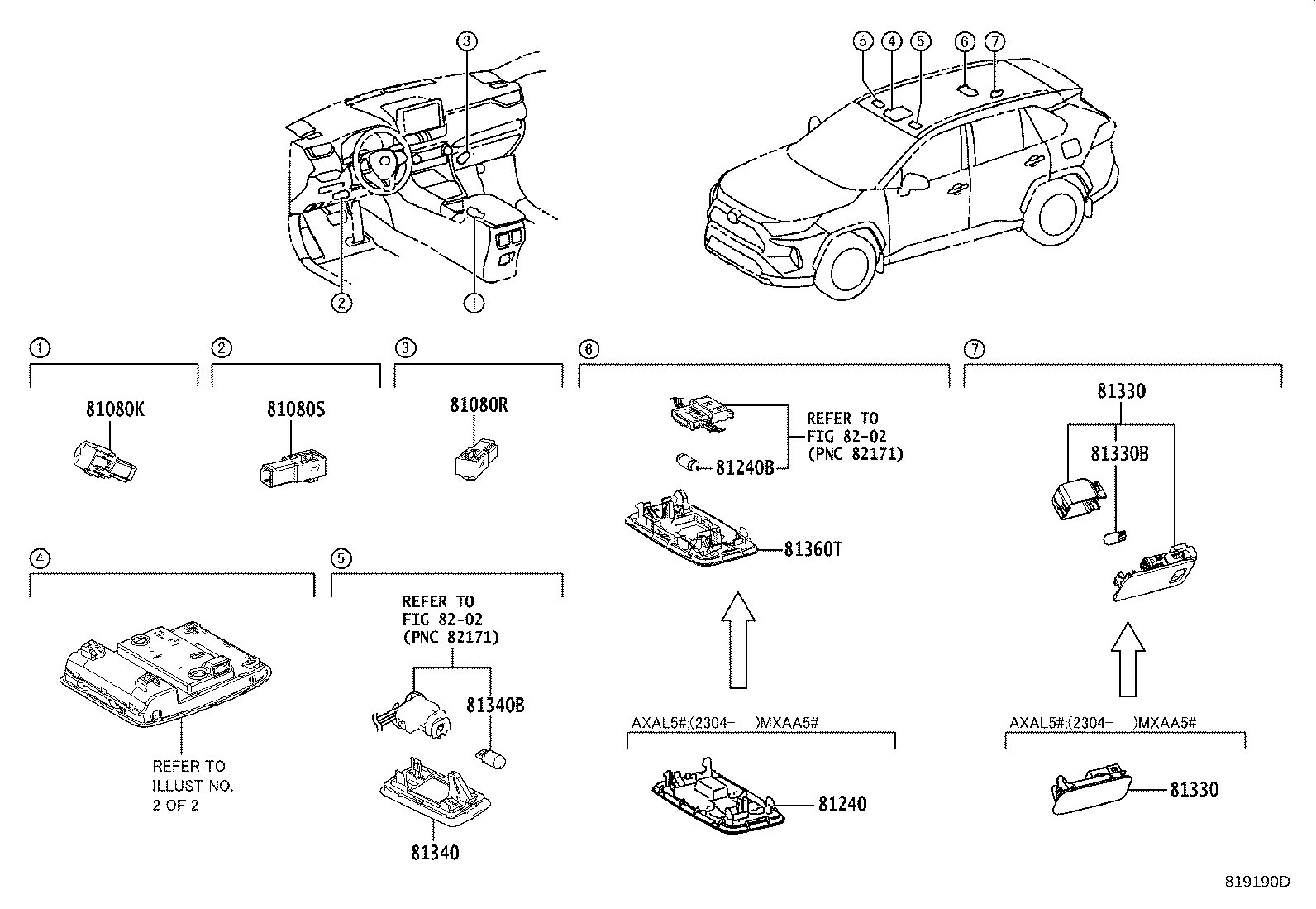 81330-0R010 LAMP ASSY, LUGGAGE COMPARTMENT, NO.1 product image