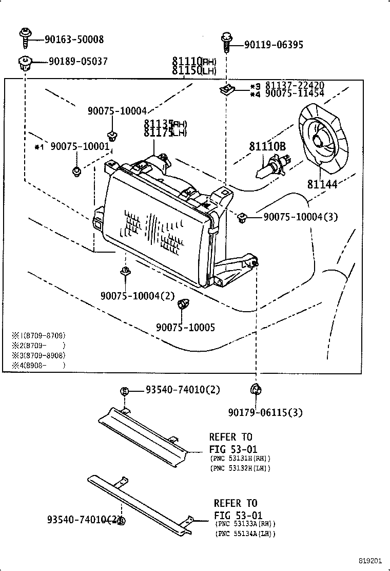 81150-30822 HEADLAMP ASSY, LH product image