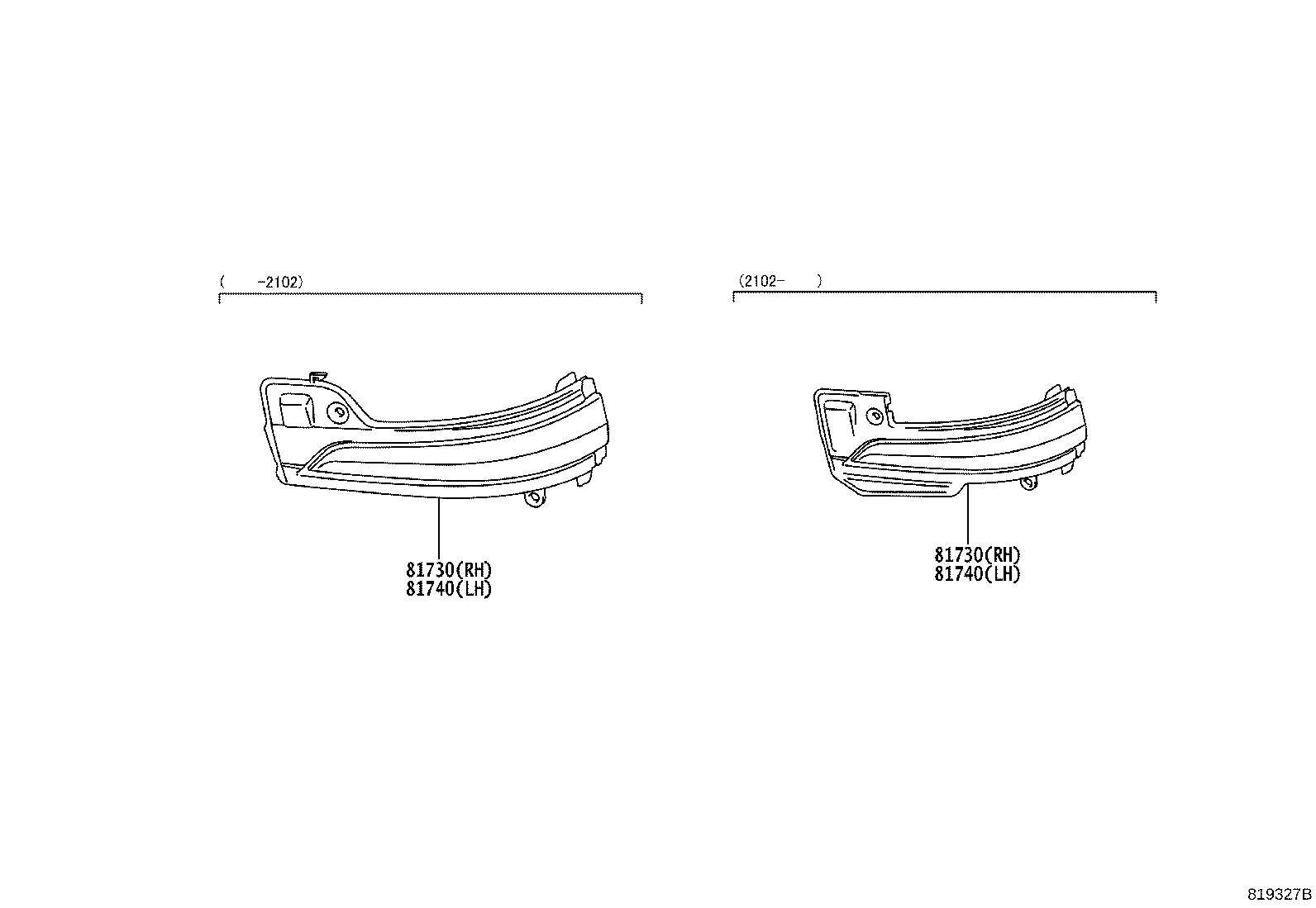 81740-0K070 LAMP ASSY, SIDE TURN SIGNAL, LH product image