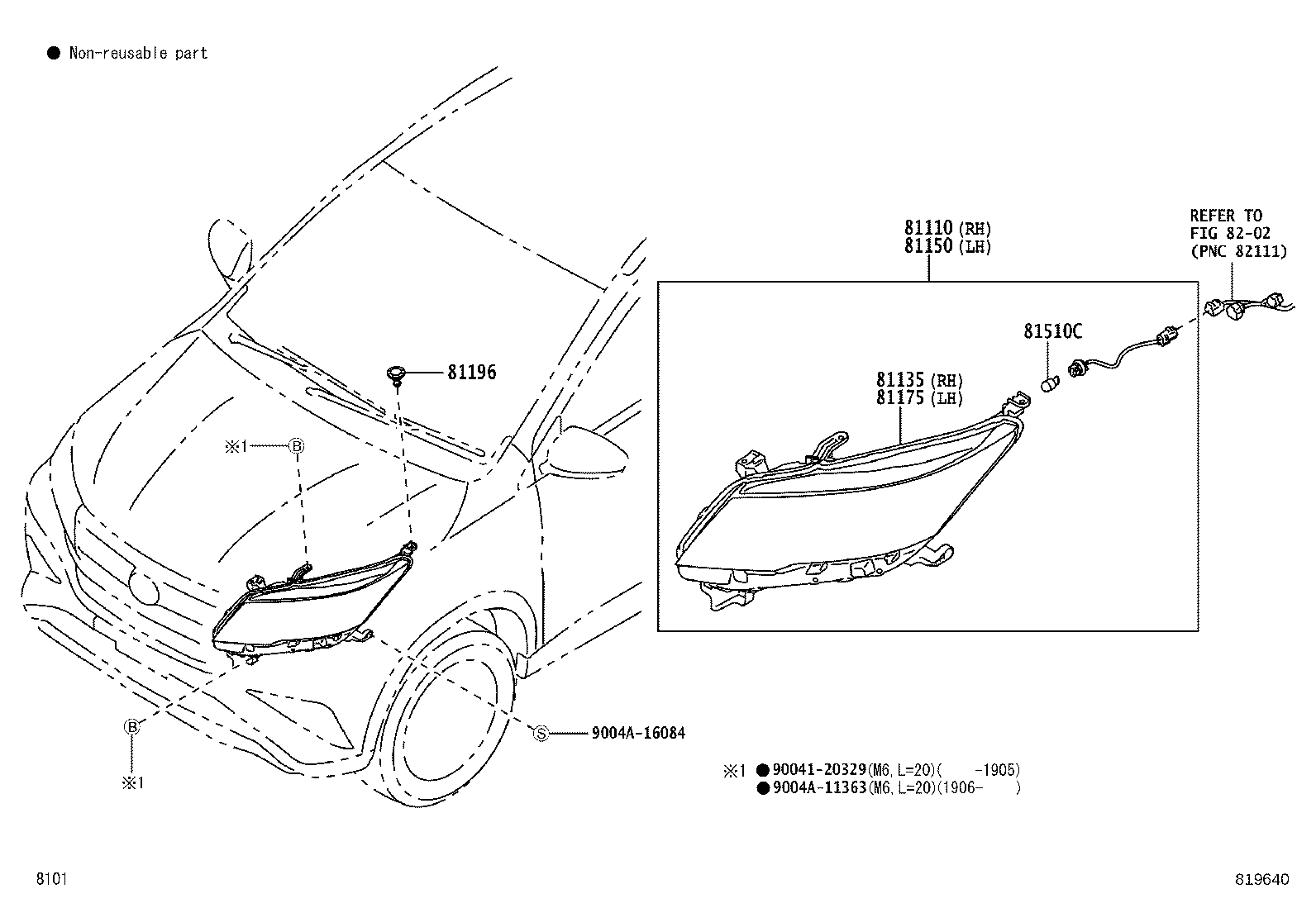 81150-BZ620 HEADLAMP ASSY, LH product image