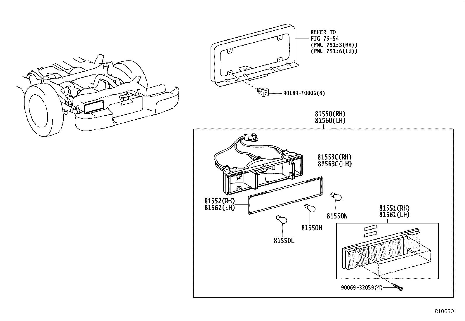 81550-0K290 LAMP ASSY, REAR COMBINATION, RH product image