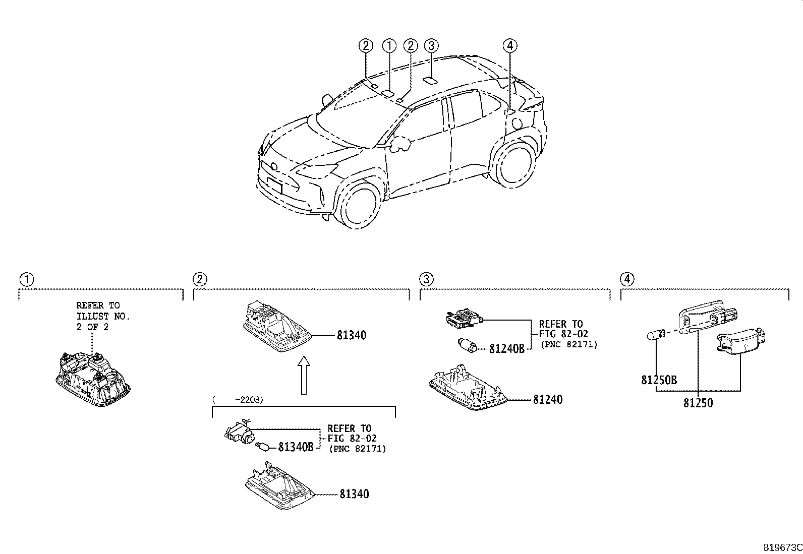 81260-52410-B0 LAMP ASSY, MAP product image