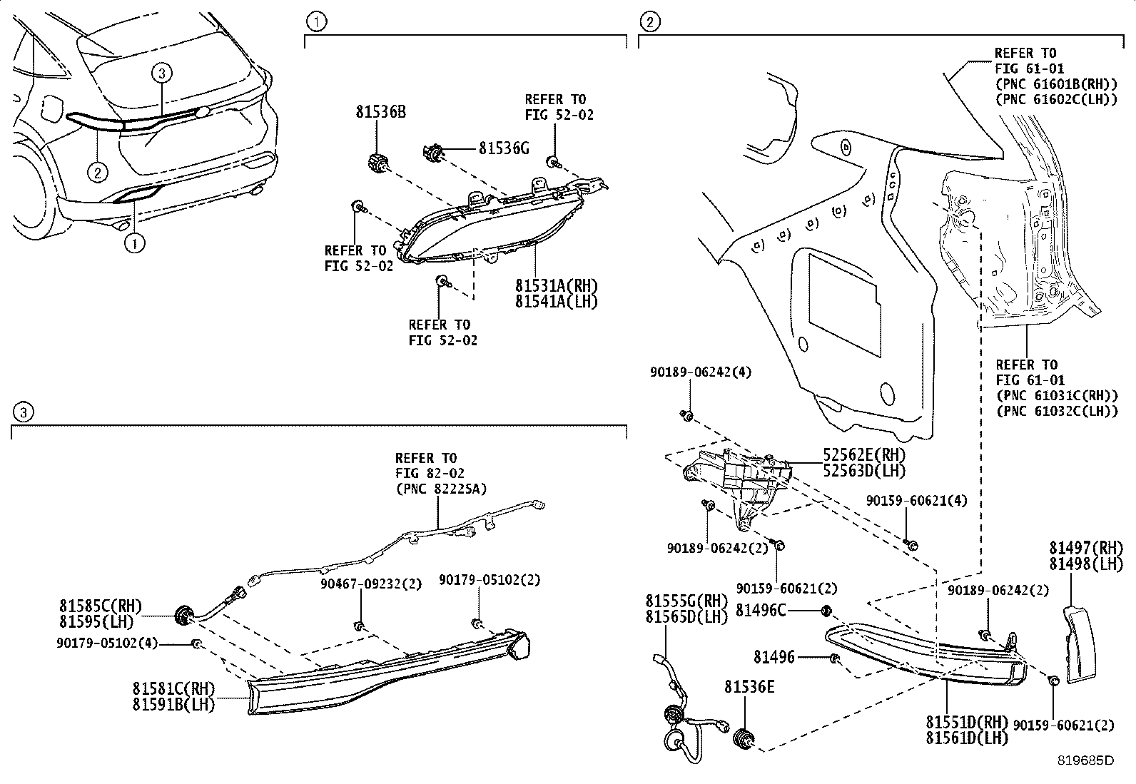 Toyota 81497-48010 COVER, REAR COMBINATION LAMP, RH