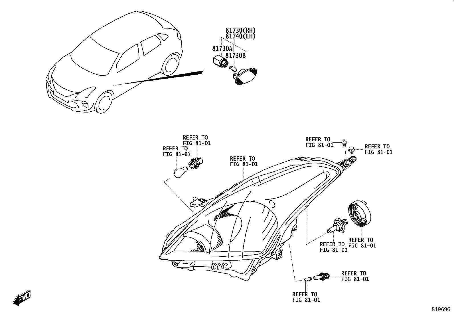 90118-WC691 BULB (FOR SIDE TURN SIGNAL LAMP) product image