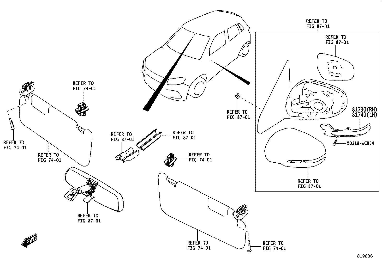 81740-WC002 LAMP ASSY, SIDE TURN SIGNAL, LH product image