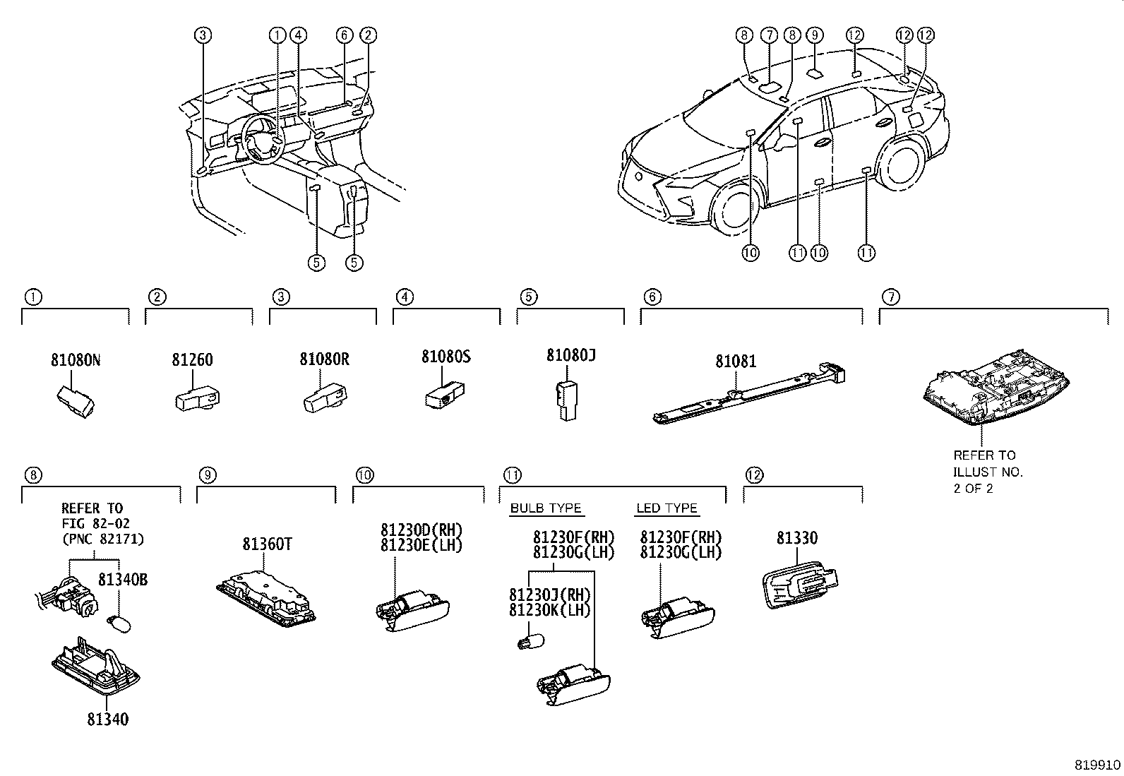 81260-48E40-B0 LAMP ASSY, MAP product image