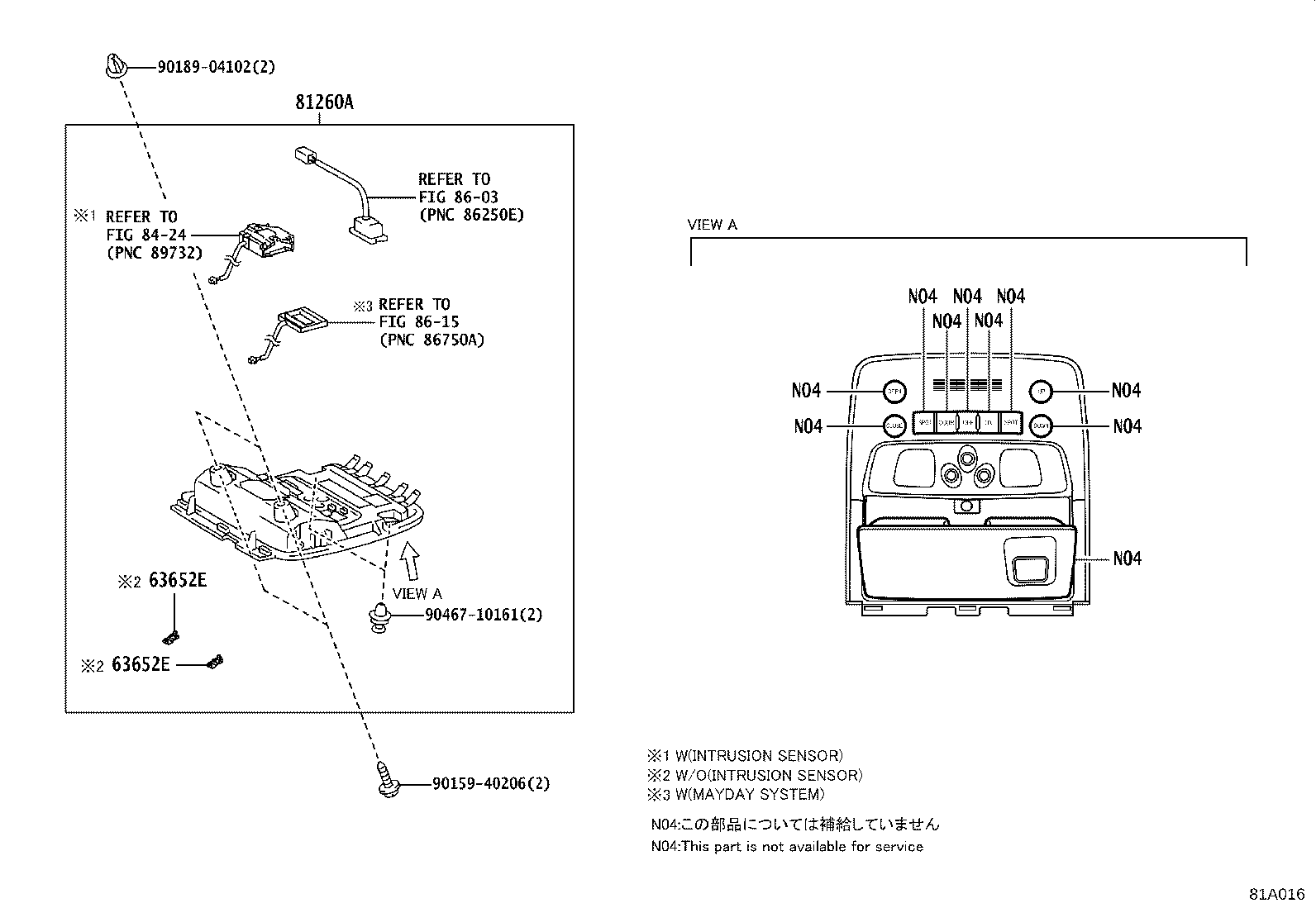 81081-30040 LAMP SUB-ASSY, INTERIOR ILLUMINATION product image