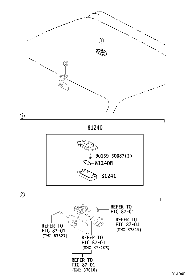 81242-95400 GASKET, ROOM LAMP, NO.1 product image
