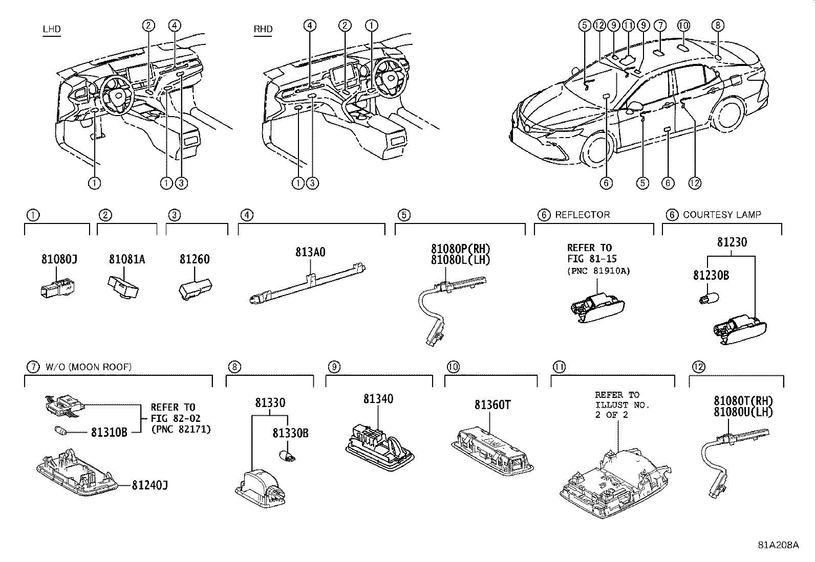 813A0-33010 LAMP ASSY, INSTRUMENT PANEL product image