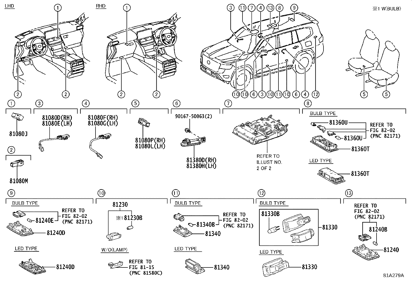 81208-60100 LAMP ASSY, MAP product image