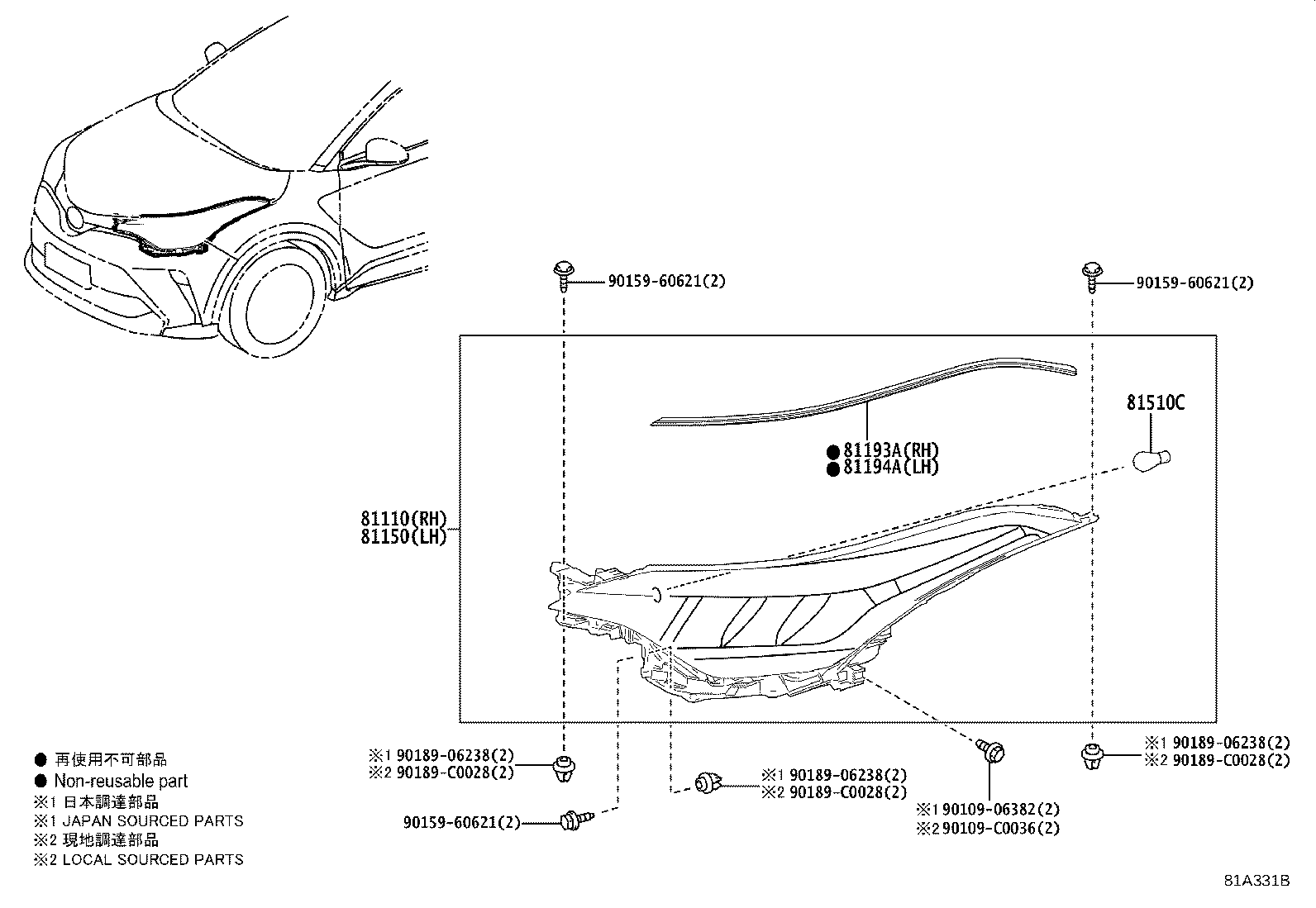 81150-F4530 HEADLAMP ASSY, LH product image