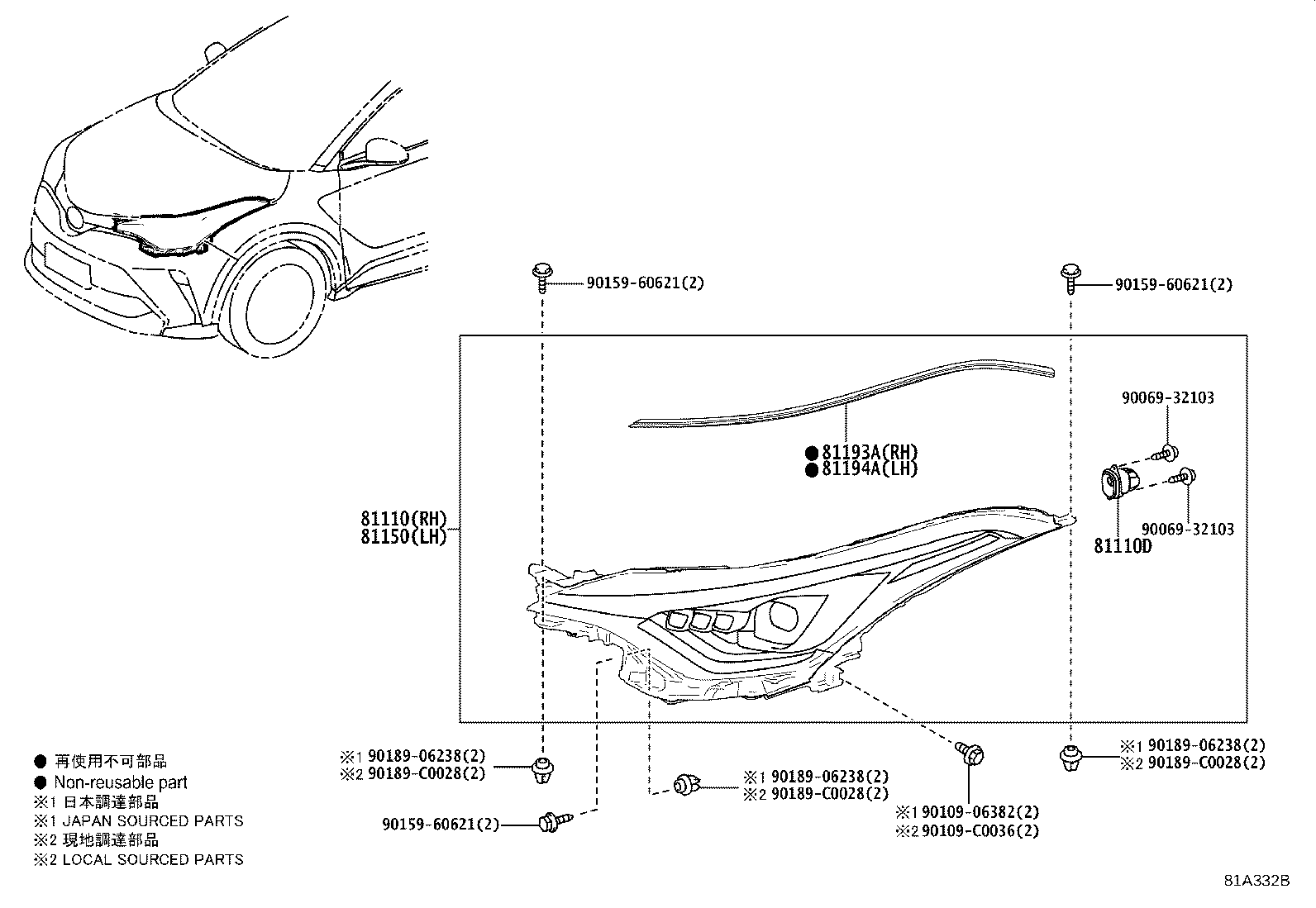 81150-F4530 HEADLAMP ASSY, LH product image