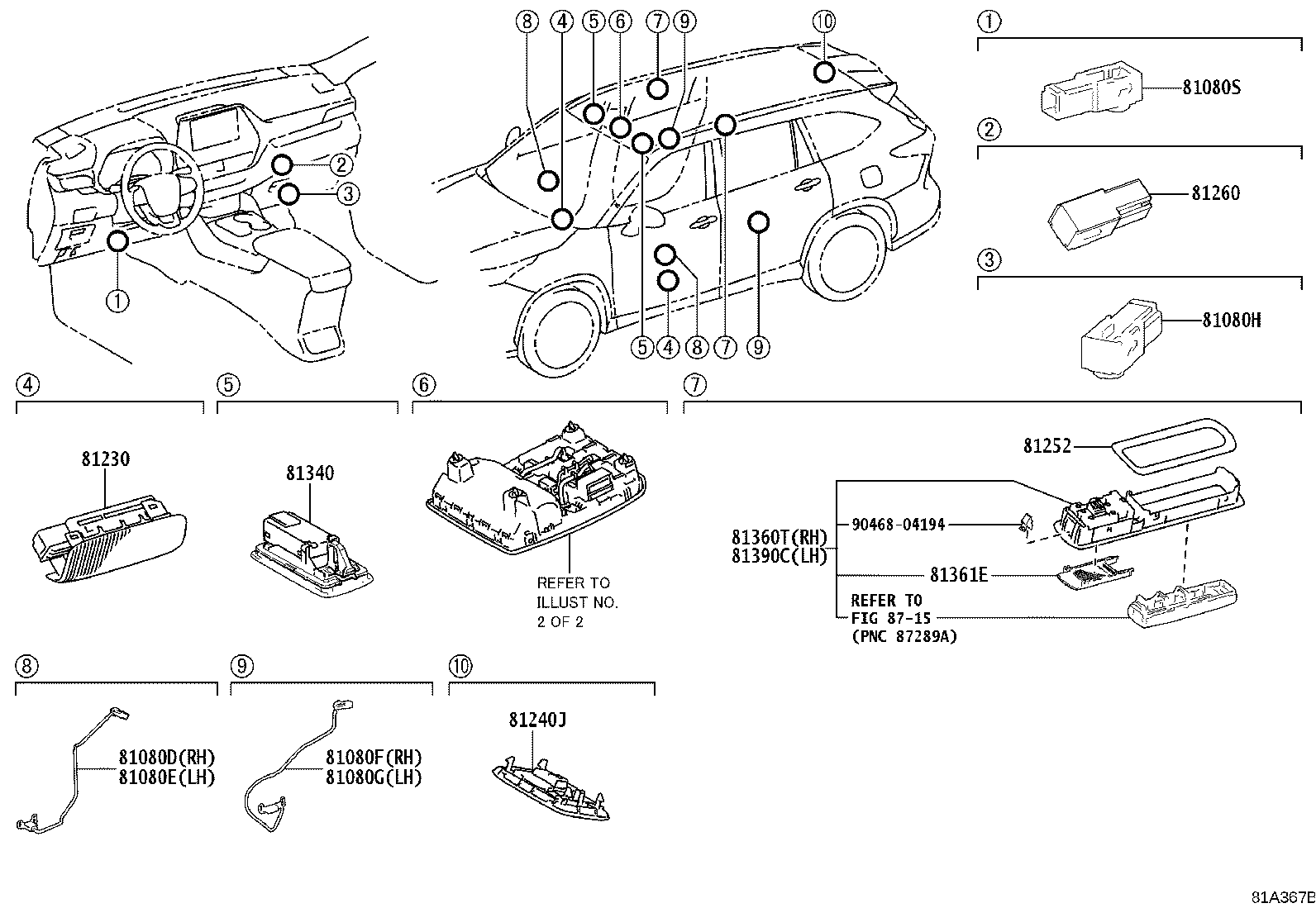 81230-0E030 LAMP ASSY, COURTESY product image