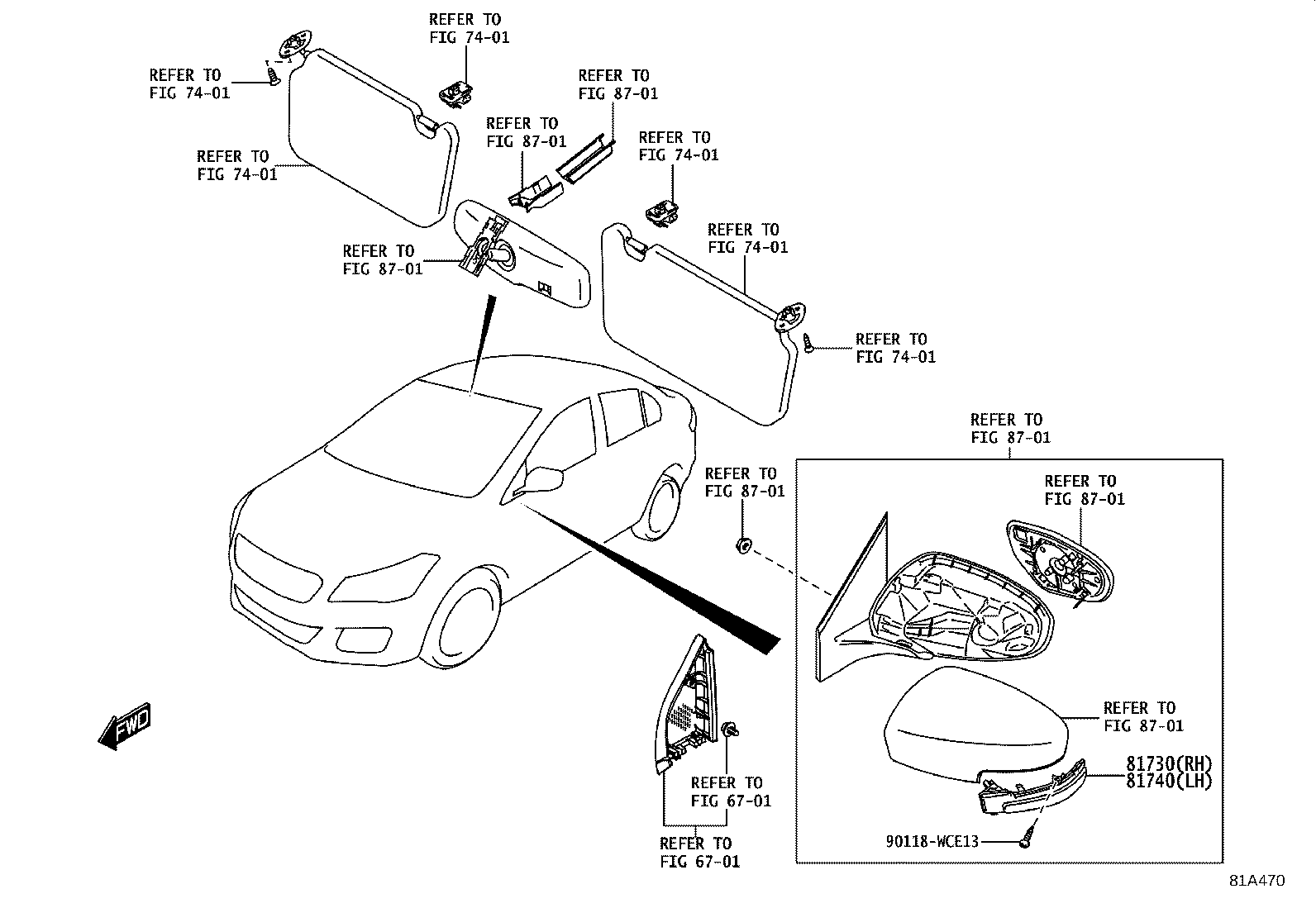 81740-WC003 LAMP ASSY, SIDE TURN SIGNAL, LH product image