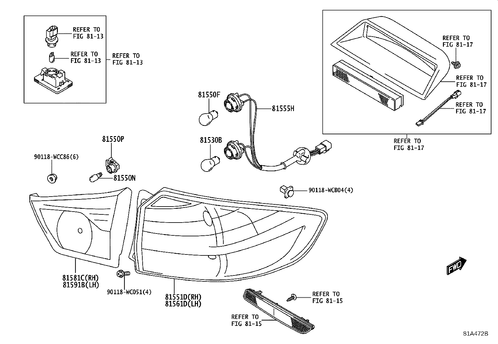 90118-WCD11 BULB, REAR TURN SIGNAL LAMP product image
