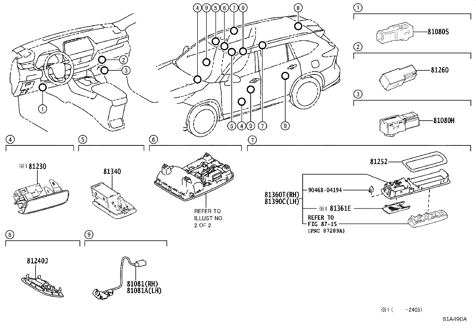 81230-YY100 LAMP ASSY, COURTESY product image