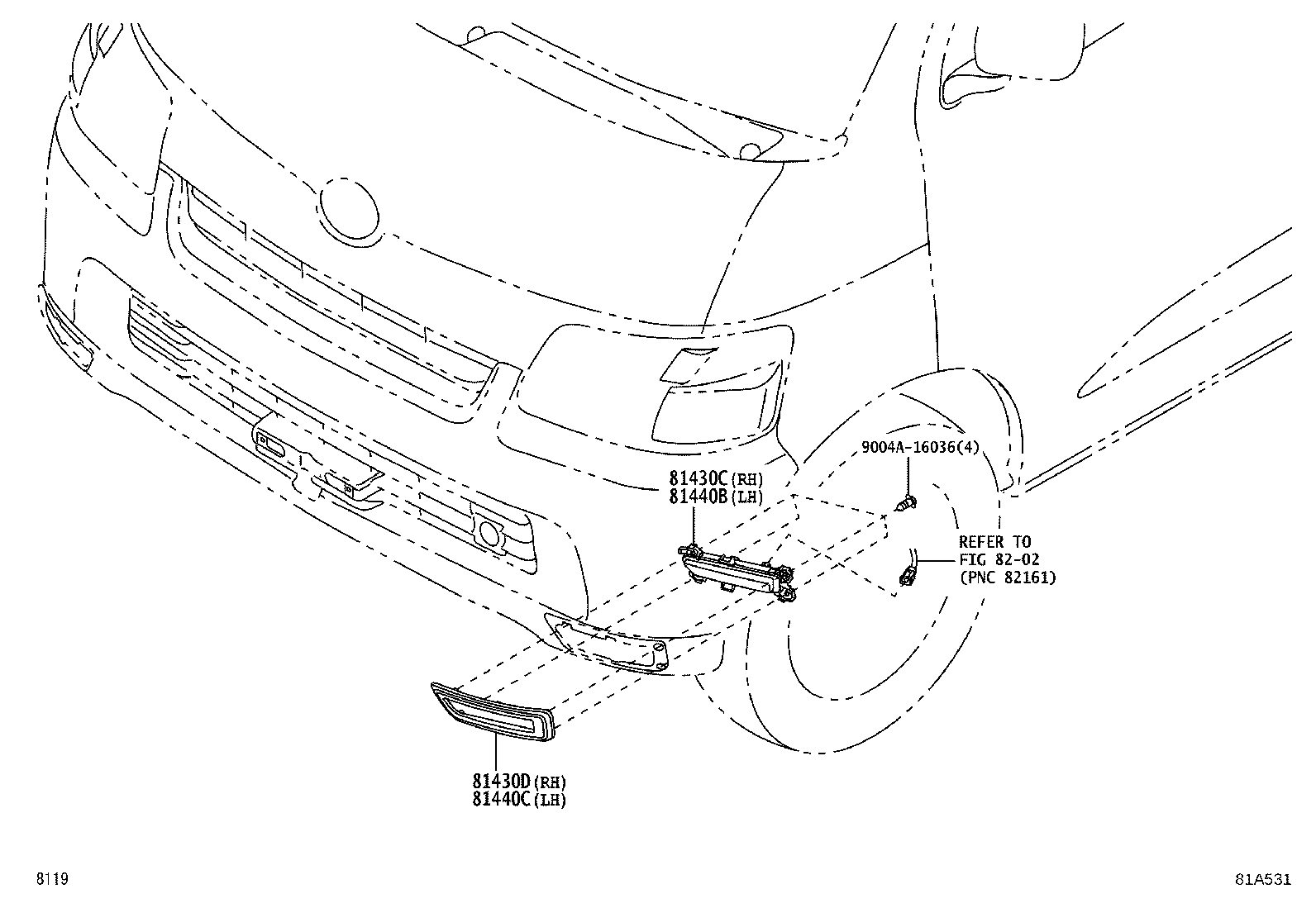 81483-BZ010 Toyota Reference Part product image