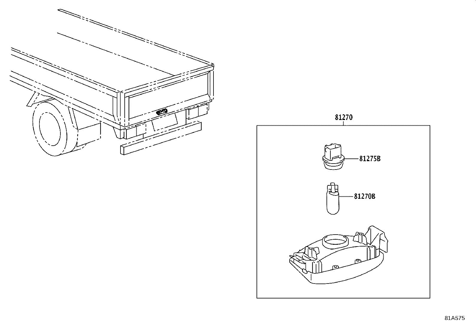 81270-37181 LAMP ASSY, LICENSE PLATE product image