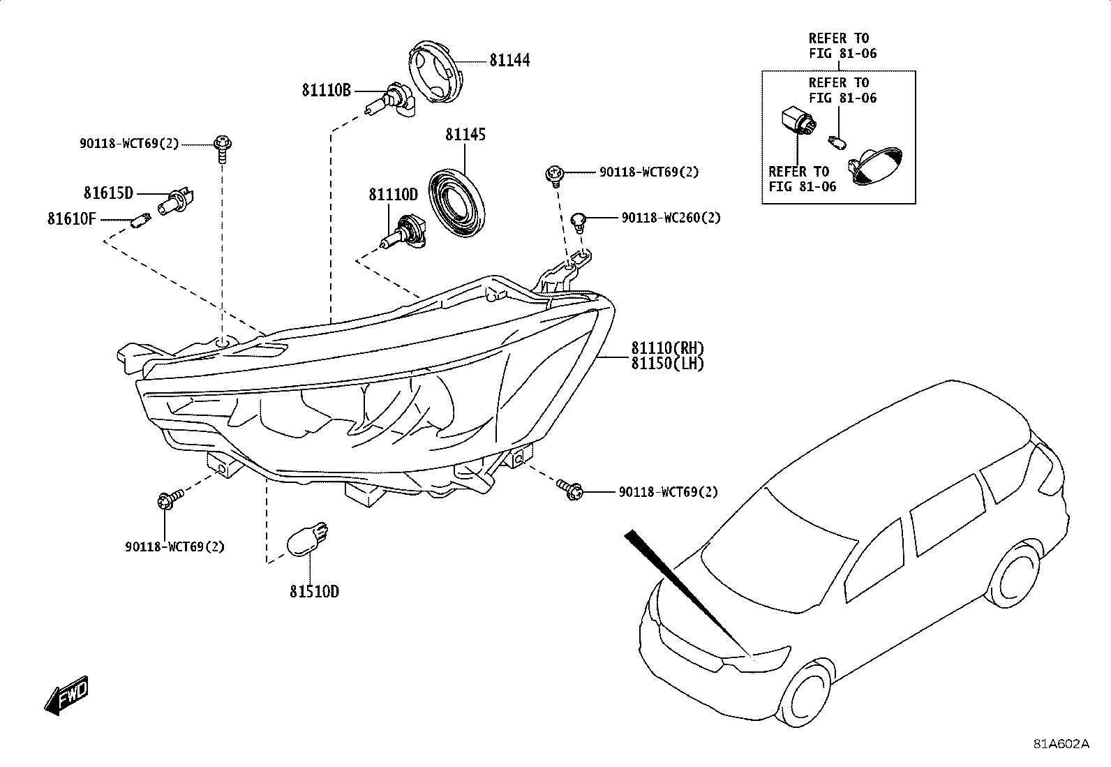 81130-WC044 HEADLAMP ASSY, RH product image