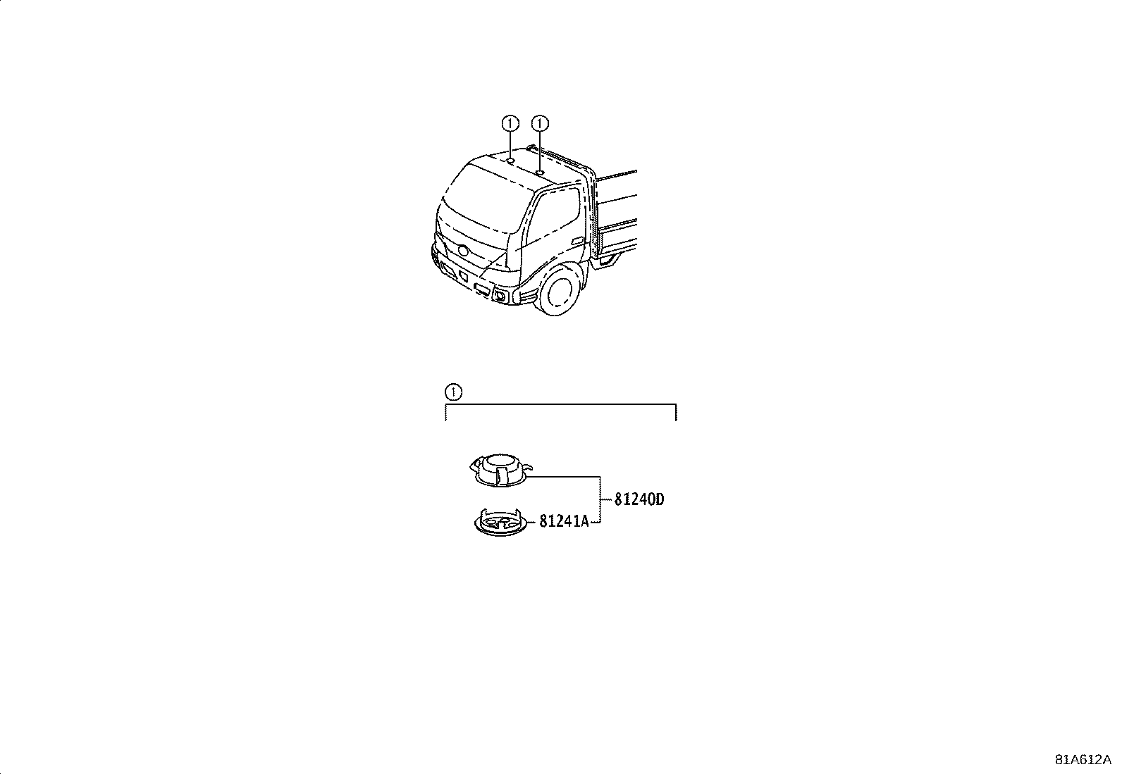 81241-E0040 LENS, ROOM LAMP, NO.2 product image