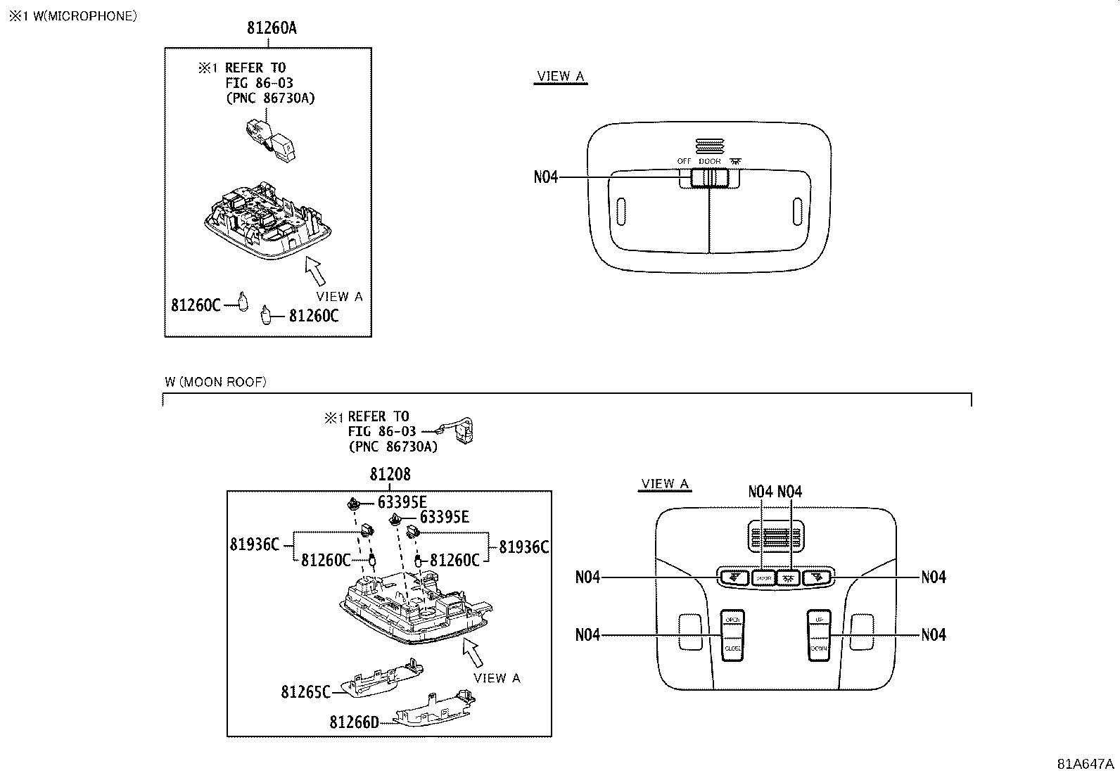 81208-12220-C0 LAMP SUB-ASSY, MAP product image