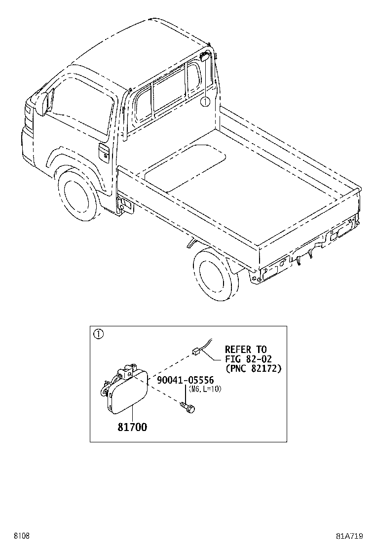 81330-B5010 LAMP ASSY, WORK product image