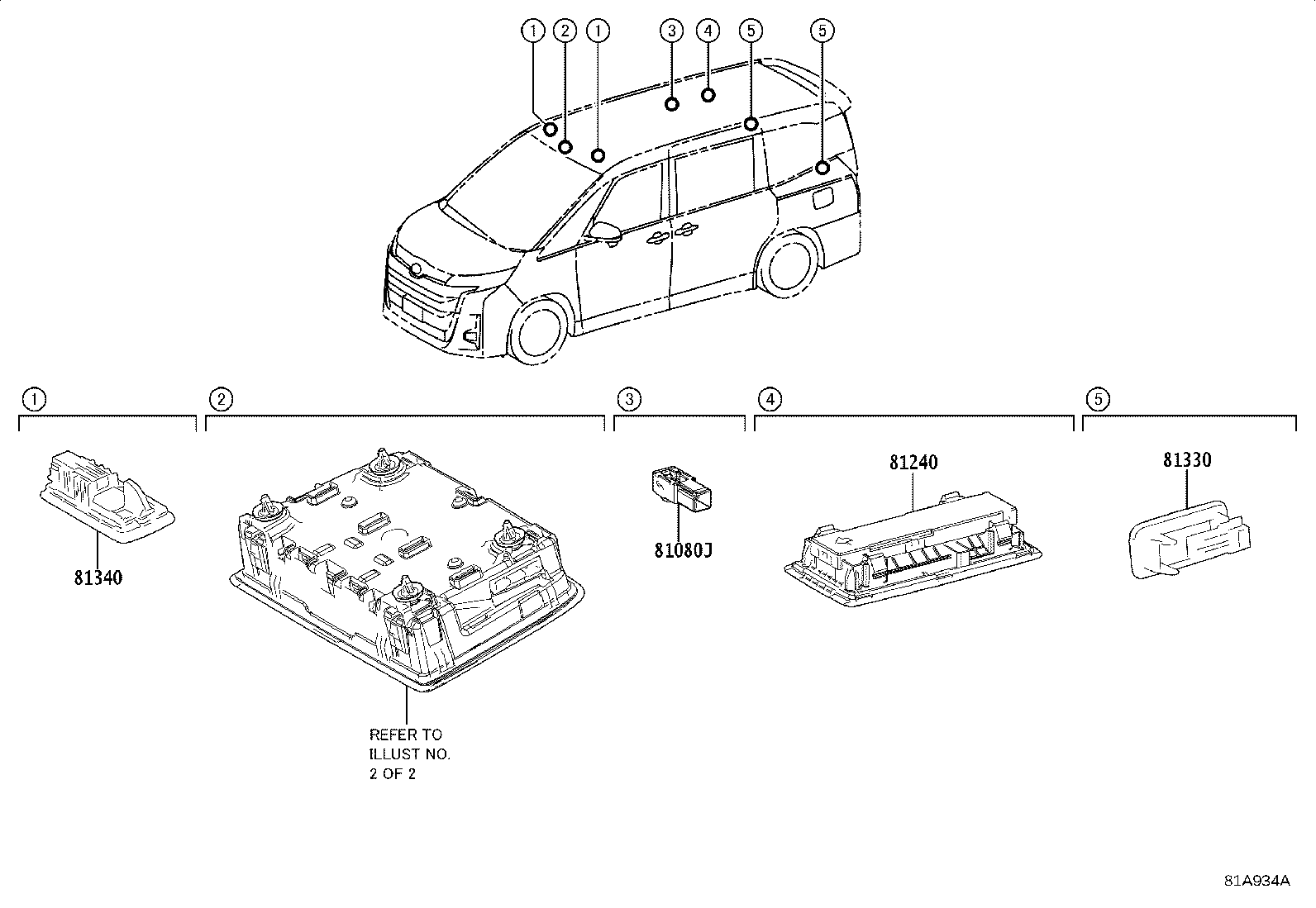 81260-28260 LAMP ASSY, MAP product image