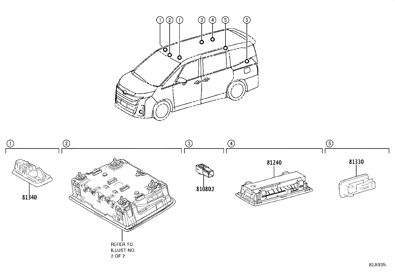 81260-28280 LAMP ASSY, MAP product image