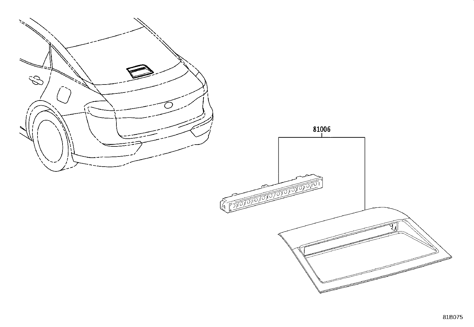 81006-30120-C0 LAMP SET, STOP CENTER product image