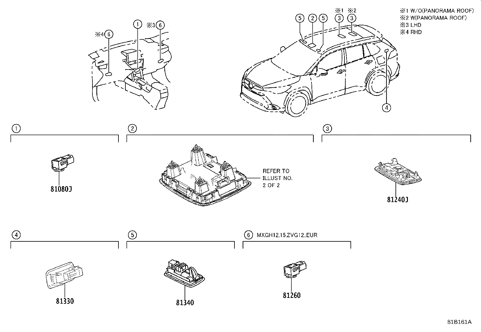 81260-16150-C0 LAMP ASSY, MAP product image