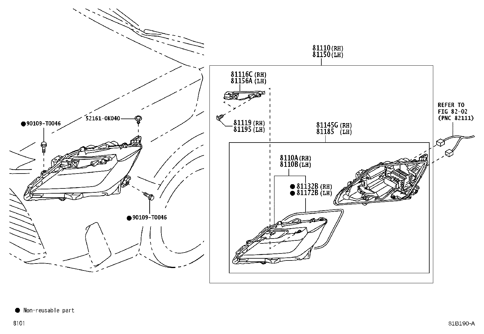 81195-BZ030 SCREW, HEADLAMP product image