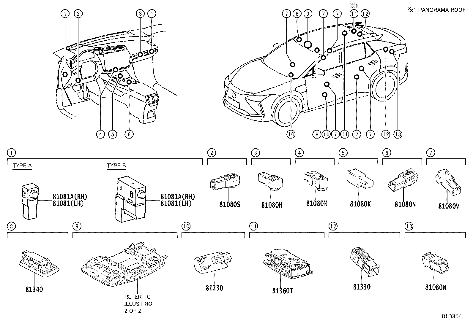 81208-46200 LAMP ASSY, MAP product image