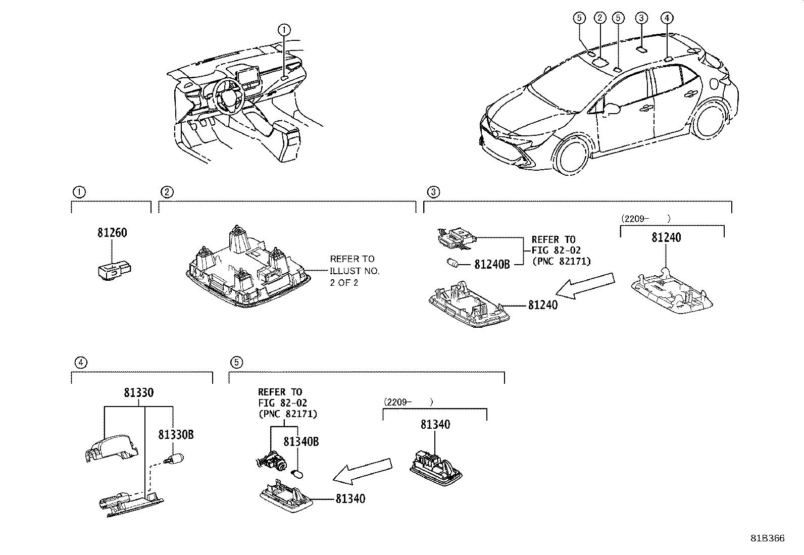 81208-12210-C0 LAMP ASSY, MAP product image