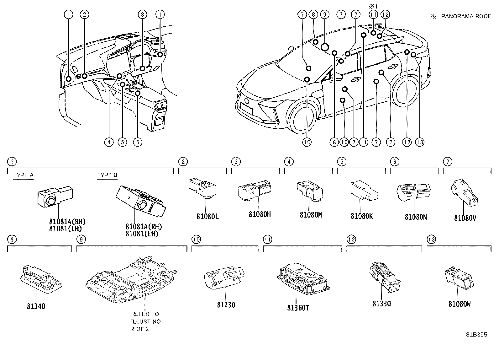81208-46200 LAMP ASSY, MAP product image