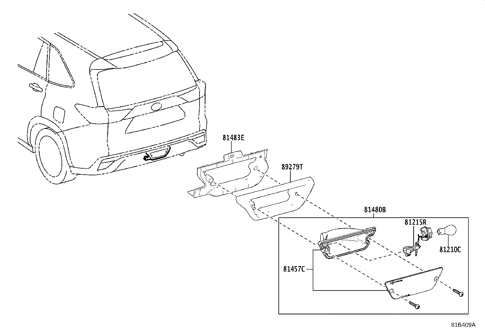 81459-VT010 SOCKET & WIRE, REAR FOG LAMP product image