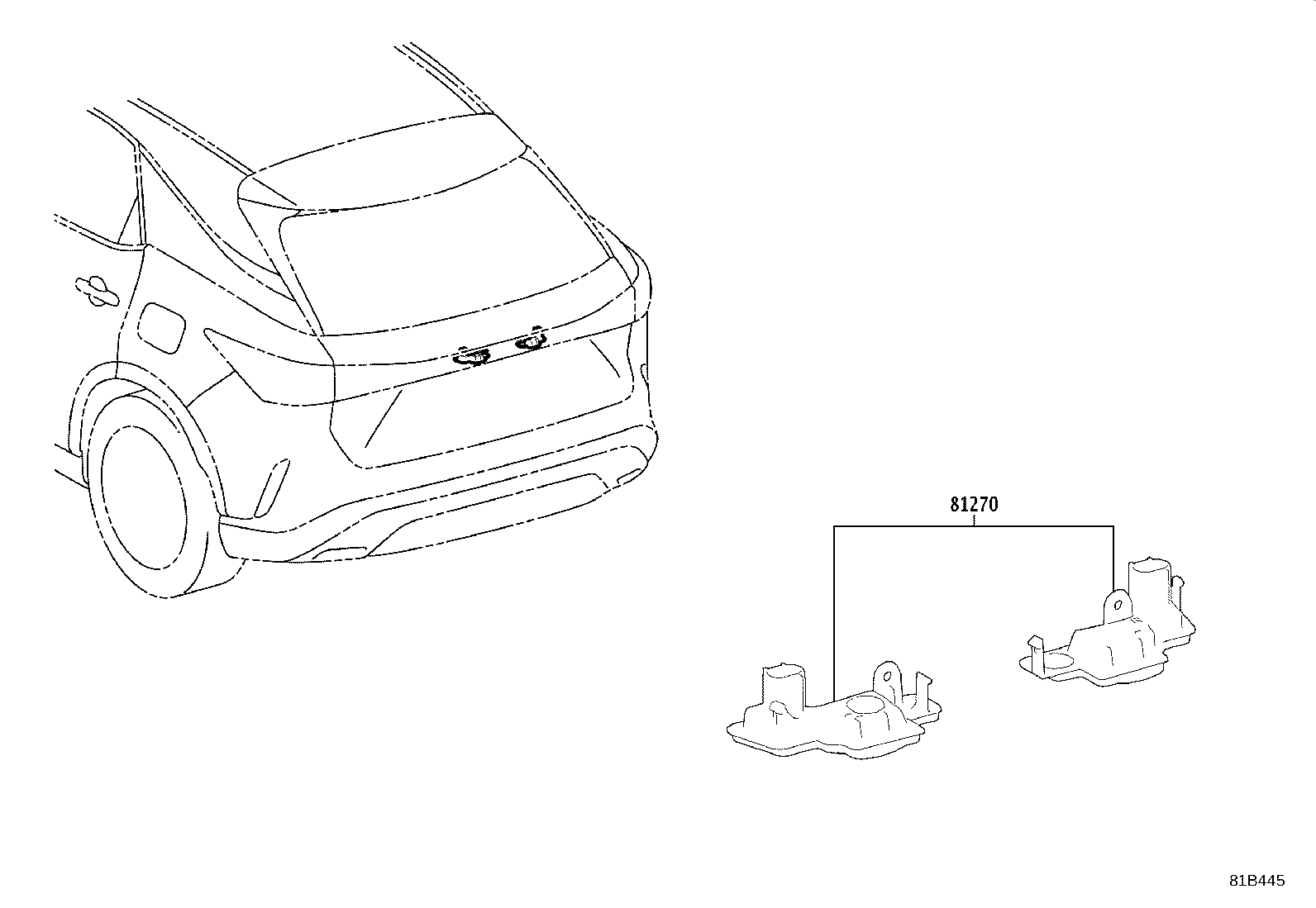 81204-48040 LAMP ASSY, LICENSE PLATE product image