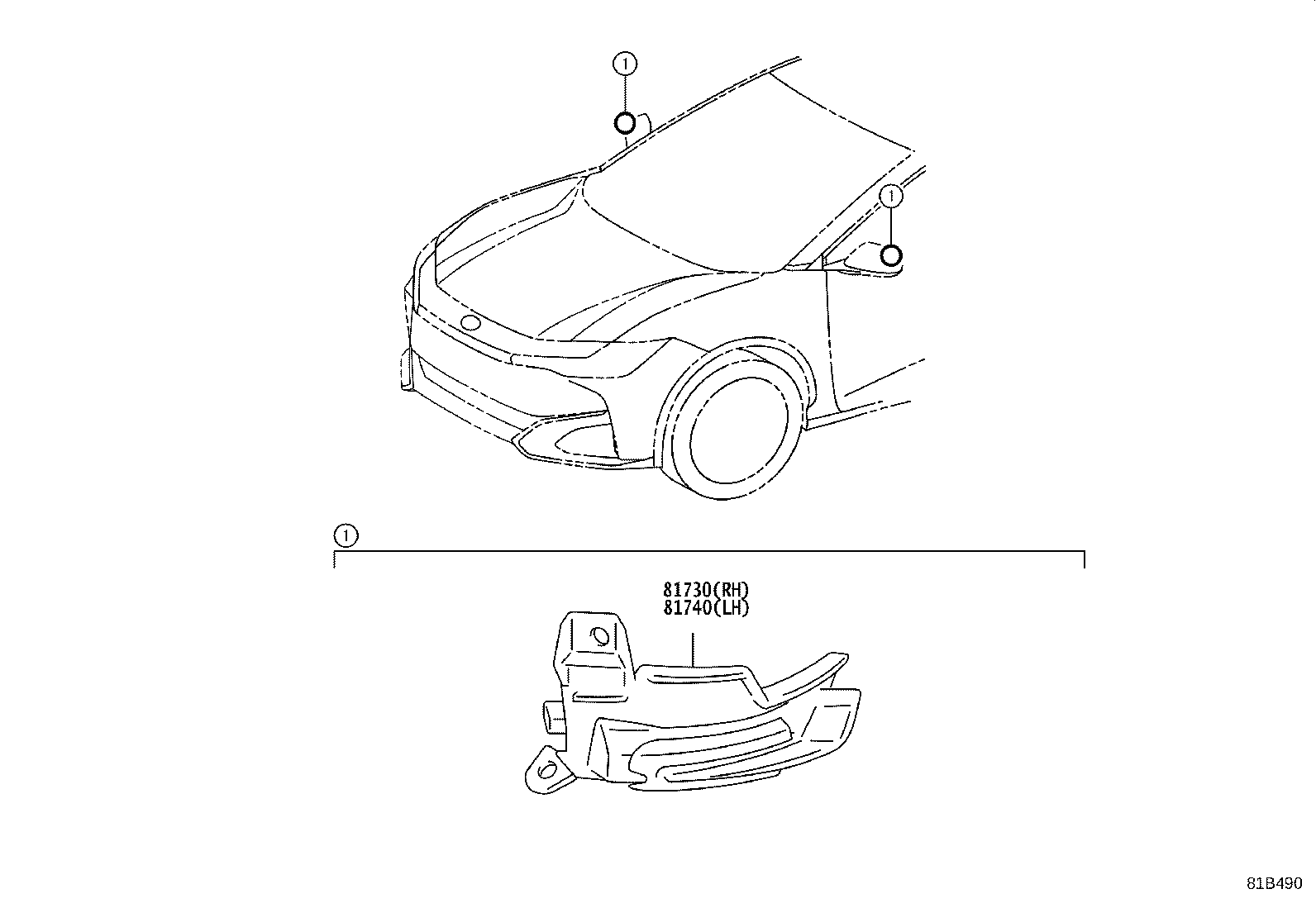 81730-F4010 LAMP ASSY, SIDE TURN SIGNAL, RH product image