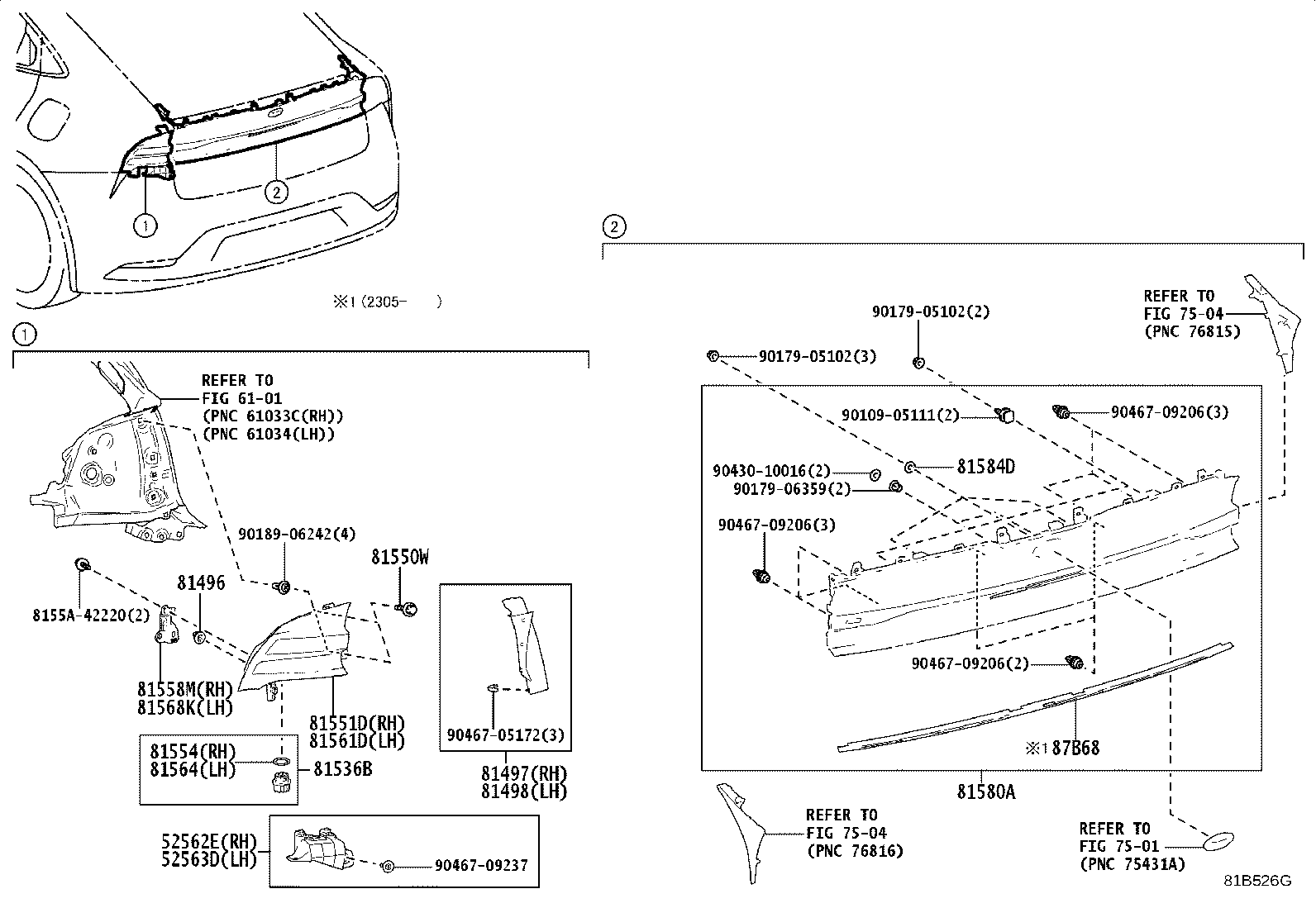 Toyota 81965-46010 Genuine Toyota Part
