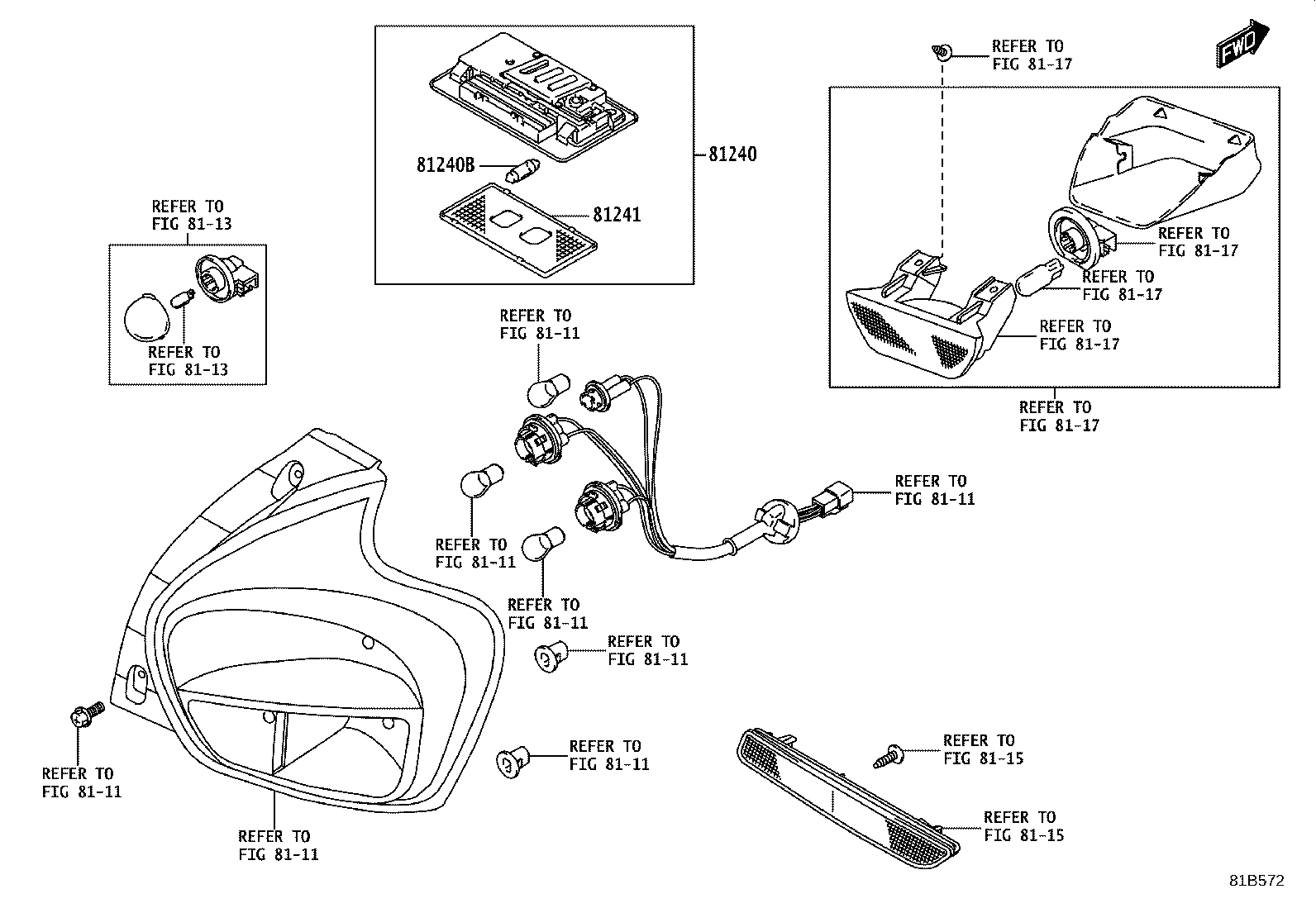 81230-WC016 LAMP ASSY, ROOM, NO.1 product image