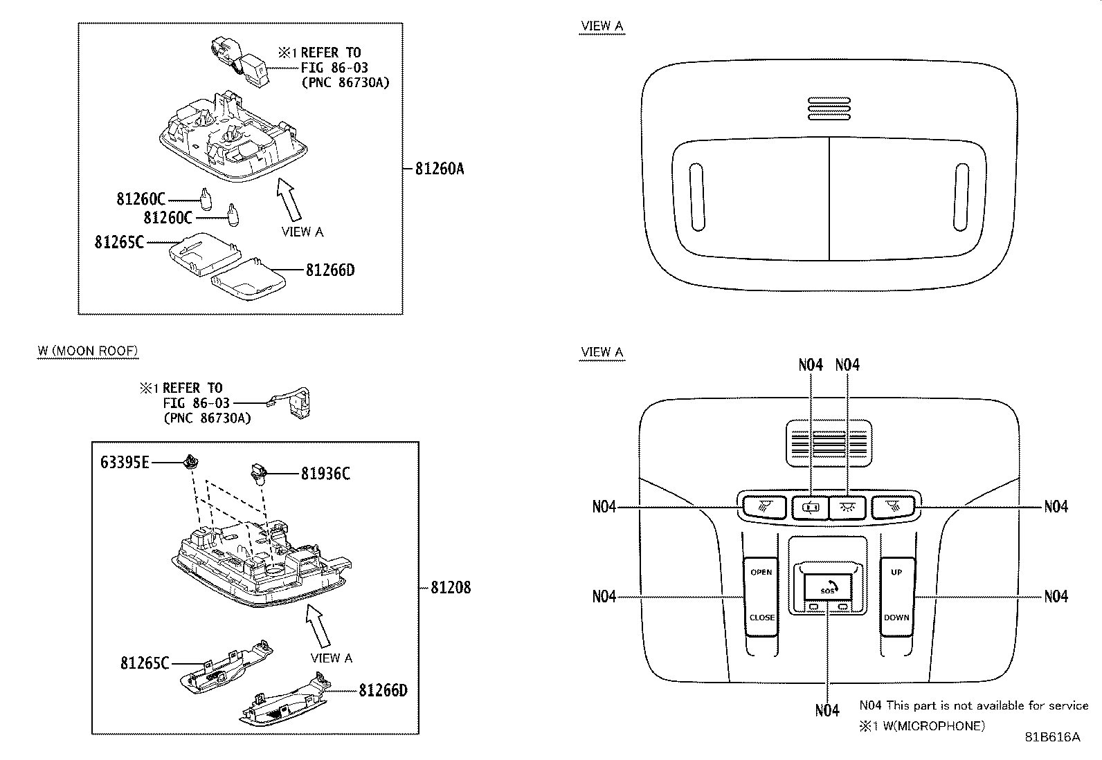 81260-52051-A2 LAMP ASSY, MAP product image