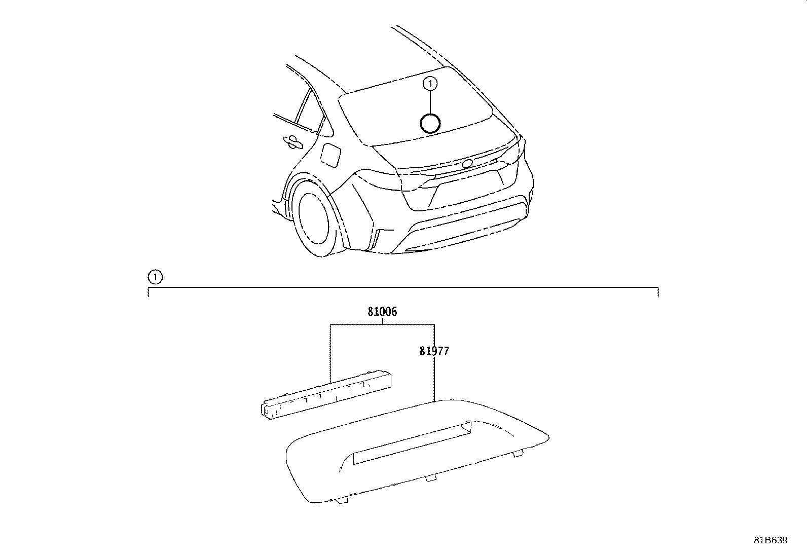81006-02220-C0 LAMP SET, STOP CENTER product image