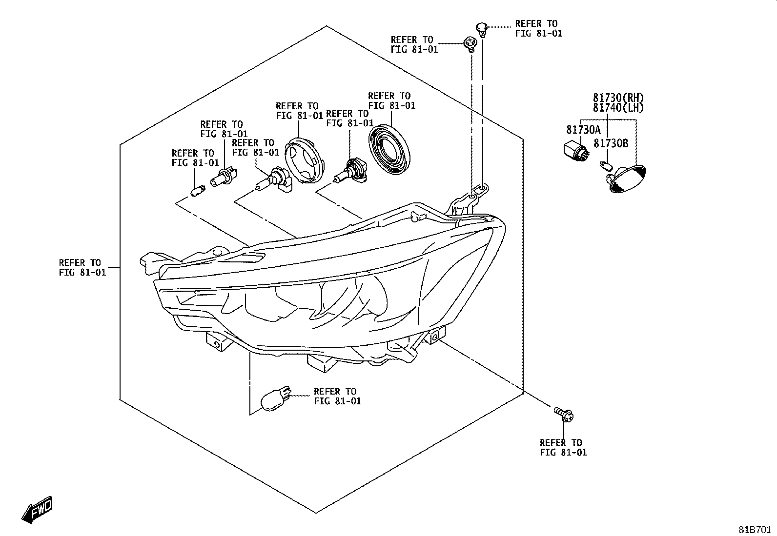81730-WC005 LAMP ASSY, SIDE TURN SIGNAL, RH product image