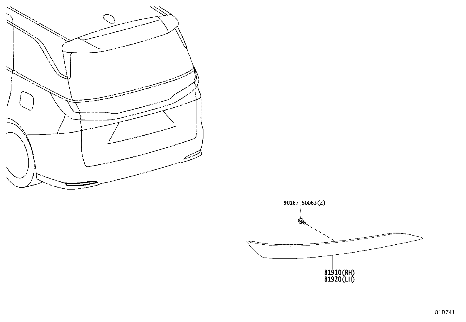 81920-V2030 REFLECTOR ASSY, REFLEX, LH product image