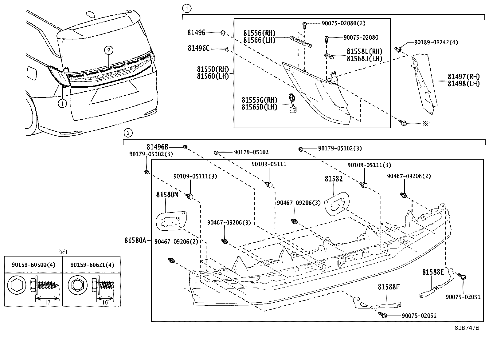 81580-V2090 LAMP ASSY, REAR product image